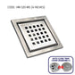HEMOS FITTING SUS 304 4 INCH HM-116,118,121 6 INCH INDOOR OUTDOOR FLOOR TRAP GRATING HM-110,119,120
