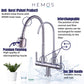 HEMOS KITCHEN FAUCET SUS 304 STAINLESS STEEL TWINS WALL PILLAR FILTER SINK TAP