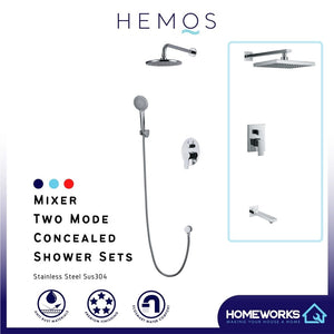 HEMOS BRASS MIXER TWO MODE CONCEALED SHOWER SETS