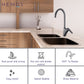 HEMOS KITCHEN FAUCET MIXER HOT COLD PILLAR KITCHEN SINK TAP KEPALA PAIP SEJUK PANAS HM-13001-MB, MG