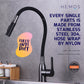 HEMOS KITCHEN FAUCET FLEXIBLE BLACK NYLON HOSE MIXER PILLAR SINK TAP KEPALA PAIP SINKI HM-19065-MG