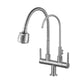 HEMOS KITCHEN FAUCET SUS 304 STAINLESS STEEL TWINS WALL PILLAR FILTER SINK TAP