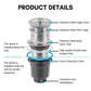 HEMOS KITCHEN FAUCET PARTS FULLY STEEL WASTE WITH BASKET DRAINER FILTER TRAP HM-0023, 0072