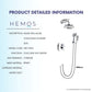 HEMOS BRASS MIXER TWO MODE CONCEALED SHOWER SETS
