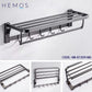 HEMOS BATHROOM FAUCET 304 STAINLESS STEEL TOWEL RACK HOLDER RAK BILIK MANDI HM-81509