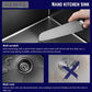 HEMOS NANO SUS 304 STEEL 3.0MM THICKNESS HANDMADE KITCHEN SINK SINGLE DOUBLE BOWL SILVER BLACK