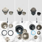 HEMOS KITCHEN FAUCET PARTS FULLY STEEL WASTE WITH BASKET DRAINER FILTER TRAP HM-0023, 0072
