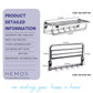 HEMOS BATHROOM FAUCET 304 STAINLESS STEEL TOWEL RACK HOLDER RAK BILIK MANDI HM-81509