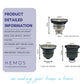 HEMOS KITCHEN FAUCET PARTS FULLY STEEL WASTE WITH BASKET DRAINER FILTER TRAP HM-0023, 0072