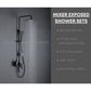 HEMOS BRASS MIXER EXPOSED SHOWER SETS HM-19010 (MATT BLACK)