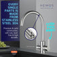 HEMOS KITCHEN FAUCET SUS 304 STEEL 3 IN 1 MIXER FILTER PILLAR SINK TAP PENAPIS AIR HM-19019-MS