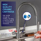 HEMOS KITCHEN FAUCET SUS 304 STEEL 3 IN 1 MIXER FILTER PILLAR SINK TAP PENAPIS AIR HM-19019-MS