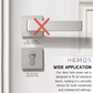 HEMOS SOLID SUS304 STAINLESS STEEL PROFILE CYLINDER COVER ROUND/SQUARE ESCUTCHEON KEYHOLE COVER