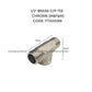 1/2'' (15MM) BRASS C/P TEE CONNECTOR ADAPTOR FEMALE MALE T-JUNCTION