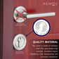 HEMOS SOLID SUS304 STAINLESS STEEL PROFILE CYLINDER COVER ROUND/SQUARE ESCUTCHEON KEYHOLE COVER