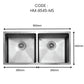 HEMOS NANO SUS 304 STEEL 3.0MM THICKNESS HANDMADE KITCHEN SINK SINGLE DOUBLE BOWL SILVER BLACK