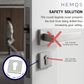 HEMOS SOLID SUS304 STAINLESS STEEL PROFILE CYLINDER COVER ROUND/SQUARE ESCUTCHEON KEYHOLE COVER