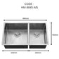 HEMOS NANO SUS 304 STEEL 3.0MM THICKNESS HANDMADE KITCHEN SINK SINGLE DOUBLE BOWL SILVER BLACK