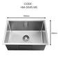 HEMOS NANO SUS 304 STEEL 3.0MM THICKNESS HANDMADE KITCHEN SINK SINGLE DOUBLE BOWL SILVER BLACK