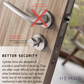 HEMOS 60-70MM DOUBLE KEY/THUMBTURN & KEY/ ONE SIDED THUMBTURN, ANTI THEFT WOODEN CYLINDER