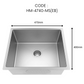 HEMOS NANO SUS 304 STEEL 3.0MM THICKNESS HANDMADE KITCHEN SINK SINGLE DOUBLE BOWL SILVER BLACK