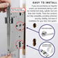 HEMOS SOLID SUS304 STAINLESS STEEL PROFILE CYLINDER COVER ROUND/SQUARE ESCUTCHEON KEYHOLE COVER