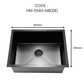 HEMOS NANO SUS 304 STEEL 3.0MM THICKNESS HANDMADE KITCHEN SINK SINGLE DOUBLE BOWL SILVER BLACK