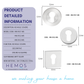 HEMOS SOLID SUS304 STAINLESS STEEL PROFILE CYLINDER COVER ROUND/SQUARE ESCUTCHEON KEYHOLE COVER