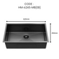 HEMOS NANO SUS 304 STEEL 3.0MM THICKNESS HANDMADE KITCHEN SINK SINGLE DOUBLE BOWL SILVER BLACK