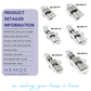 HEMOS 60-70MM DOUBLE KEY/THUMBTURN & KEY/ ONE SIDED THUMBTURN, ANTI THEFT WOODEN CYLINDER