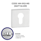 HEMOS SOLID SUS304 STAINLESS STEEL PROFILE CYLINDER COVER ROUND/SQUARE ESCUTCHEON KEYHOLE COVER