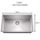 HEMOS NANO SUS 304 STEEL 3.0MM THICKNESS HANDMADE KITCHEN SINK SINGLE DOUBLE BOWL SILVER BLACK