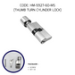 HEMOS 60-70MM DOUBLE KEY/THUMBTURN & KEY/ ONE SIDED THUMBTURN, ANTI THEFT WOODEN CYLINDER