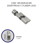 HEMOS 60-70MM DOUBLE KEY/THUMBTURN & KEY/ ONE SIDED THUMBTURN, ANTI THEFT WOODEN CYLINDER