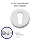 HEMOS SOLID SUS304 STAINLESS STEEL PROFILE CYLINDER COVER ROUND/SQUARE ESCUTCHEON KEYHOLE COVER