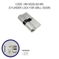 HEMOS 60-70MM DOUBLE KEY/THUMBTURN & KEY/ ONE SIDED THUMBTURN, ANTI THEFT WOODEN CYLINDER