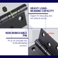 HEMOS 4 X 3 X 2.5MM HEAVY DUTY STAINLESS STEEL BALL BEARING SQUARE DOOR HINGES HM-5960-MS,MB