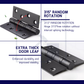 HEMOS 4 X 3 X 2.5MM HEAVY DUTY STAINLESS STEEL BALL BEARING SQUARE DOOR HINGES HM-5960-MS,MB