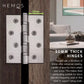 HEMOS 4 X 3 X 2.5MM HEAVY DUTY STAINLESS STEEL BALL BEARING SQUARE DOOR HINGES HM-5960-MS,MB