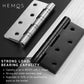 HEMOS 4 X 3 X 2.5MM HEAVY DUTY STAINLESS STEEL BALL BEARING SQUARE DOOR HINGES HM-5960-MS,MB