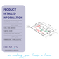 HEMOS 4 X 3 X 2.5MM HEAVY DUTY STAINLESS STEEL BALL BEARING SQUARE DOOR HINGES HM-5960-MS,MB