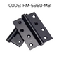 HEMOS 4 X 3 X 2.5MM HEAVY DUTY STAINLESS STEEL BALL BEARING SQUARE DOOR HINGES HM-5960-MS,MB