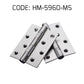 HEMOS 4 X 3 X 2.5MM HEAVY DUTY STAINLESS STEEL BALL BEARING SQUARE DOOR HINGES HM-5960-MS,MB
