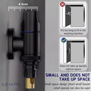 HEMOS BATHROOM TAP SUS 304 WASHING MACHINE AUTO STOP WATER WALL BIB KEPALA PAIP MESIN BASUH HM-3616