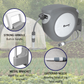20M AUTOMATIC RETRACTABLE GARDEN SPRAYER HOSE REEL HOS AIR KEKILI (INCLUDE PVC HOSE) IT-GS200,NW-202