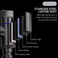 HEMOS BATHROOM TAP SUS 304 WASHING MACHINE AUTO STOP WATER WALL BIB KEPALA PAIP MESIN BASUH HM-3616