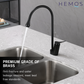 HEMOS BRASS MIXER PILLAR SINK TAP HM-19006 (MATT BLACK)