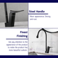 HEMOS BRASS MIXER PILLAR SINK TAP HM-19006 (MATT BLACK)