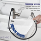 HEMOS BATHROOM FAUCET SUS304 PULL OUT MIXER PILLAR BASIN TAP KAPALA PAIP TANDAS (SILVER) HM-19035-MS