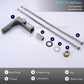 HEMOS BATHROOM FAUCET BRASS LED DIGITAL SQAURE MIXER BASIN TAP KEPALA PAIP ELEKTRONIK HM-19044